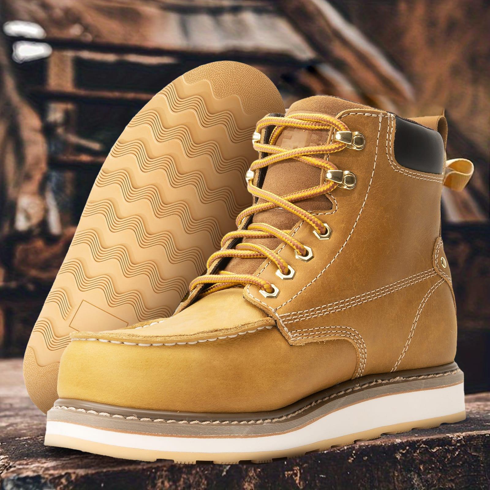 Ergonomic Safety Shoes with Shock Absorption and Nano-Textile Antibacterial Tech